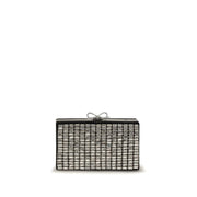 Self-Portrait Silver Glass Clutch Bag for Women