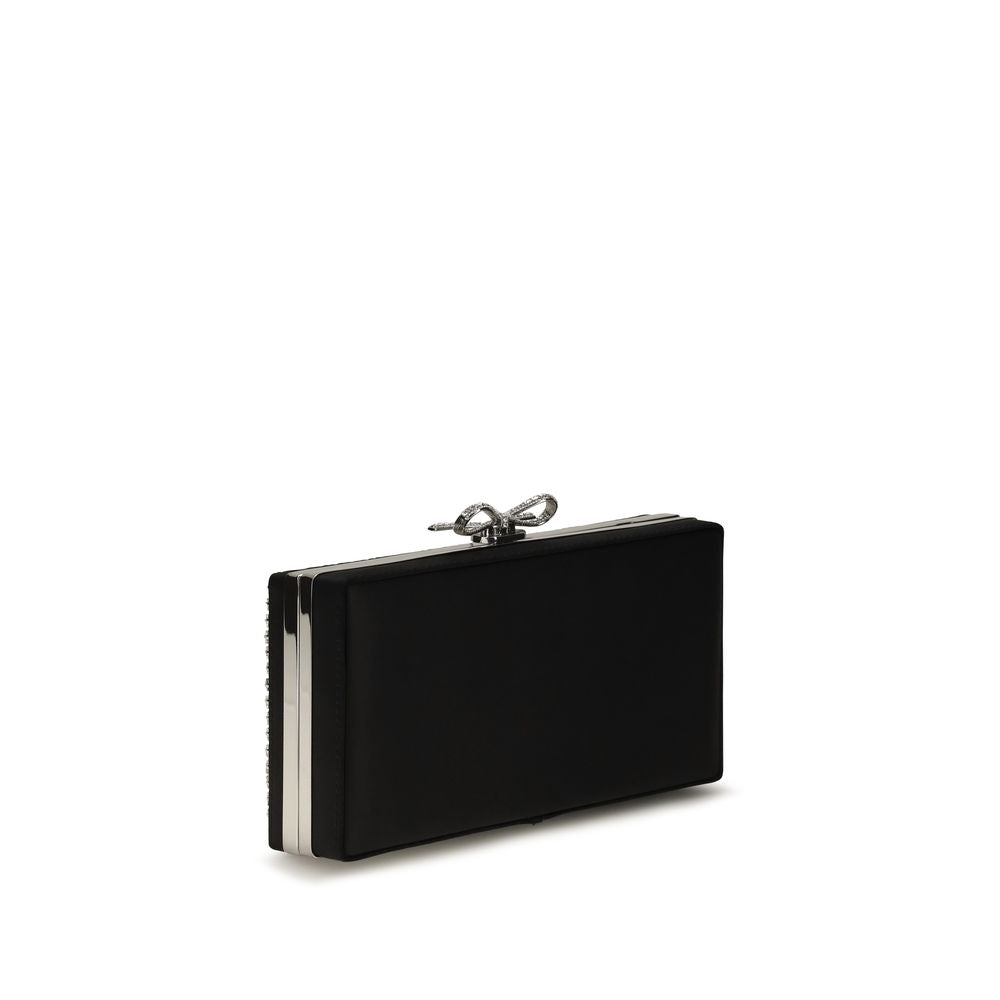 Self-Portrait Silver Glass Clutch Bag for Women