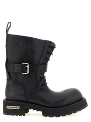 Balenciaga Black Calfskin Ankle Boots for Men