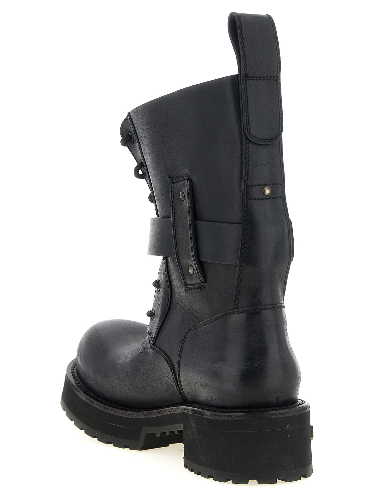 Balenciaga Black Calfskin Ankle Boots for Men