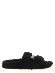 Balenciaga Black Polyester Slides