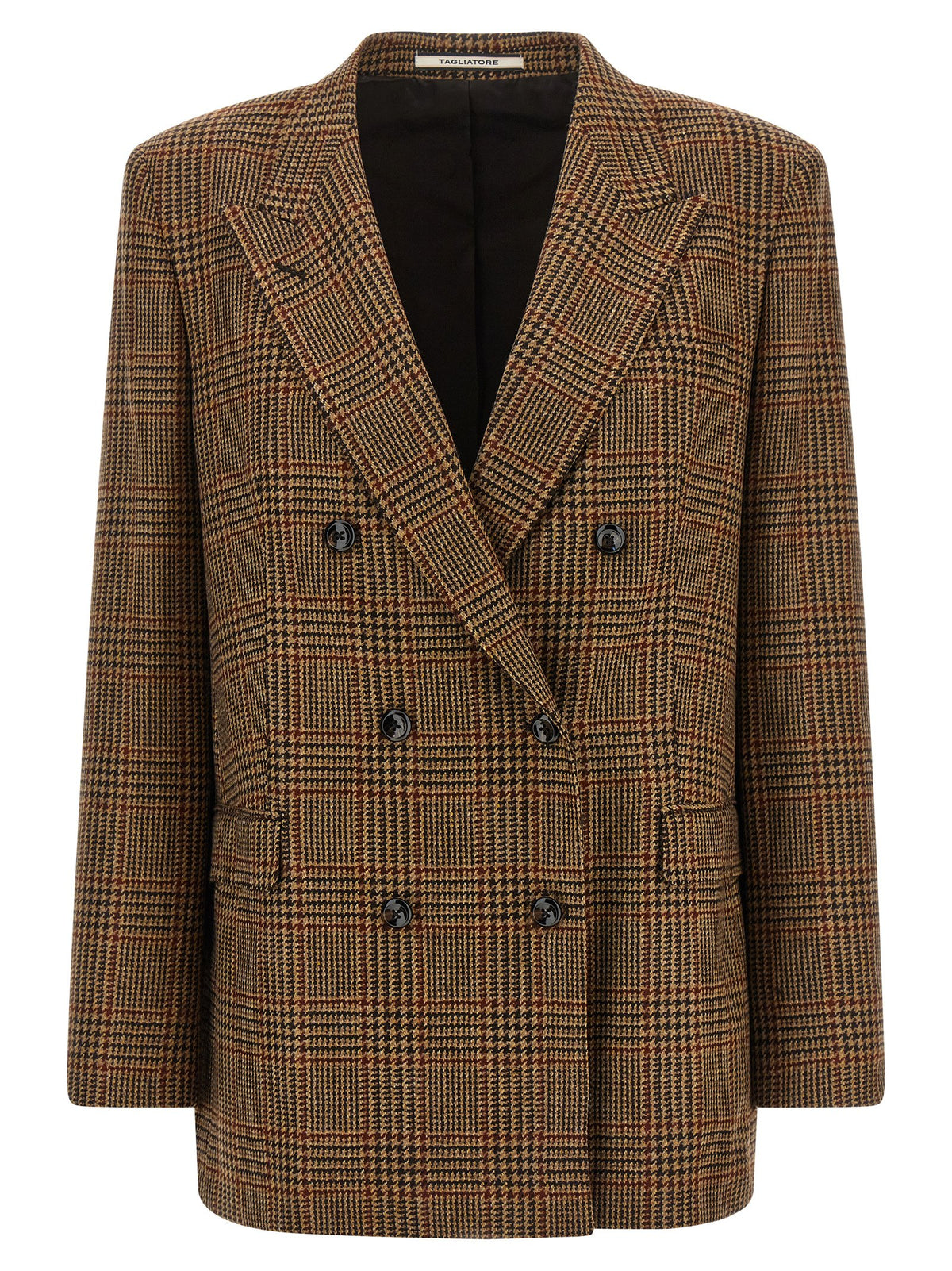 Tagliatore Brown Virgin Wool Blazer for Women