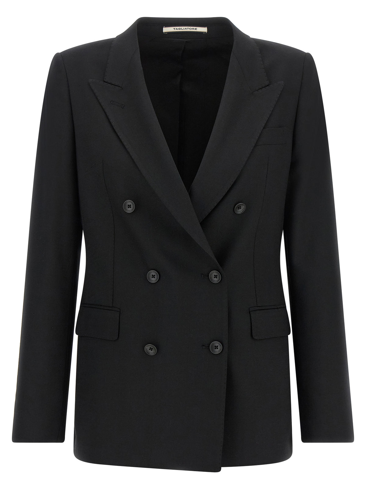 Tagliatore Black Polyester Blazer for Women