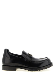 Balenciaga Black Calfskin Slip-On Loafers