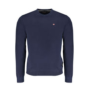 Napapijri Blue Cotton Men Sweater