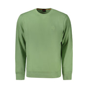 Hugo Boss Green Cotton Men's Sweatshirt