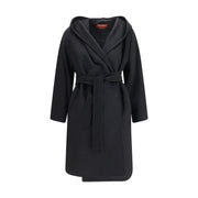 Max Mara Black Wool Oves Aries Coat
