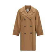 'S Max Mara Beige Wool Oves Aries Coat