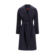 Max Mara Blue Wool Oves Aries Coat