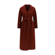 'S Max Mara Bordeaux Wool Oves Aries Coat