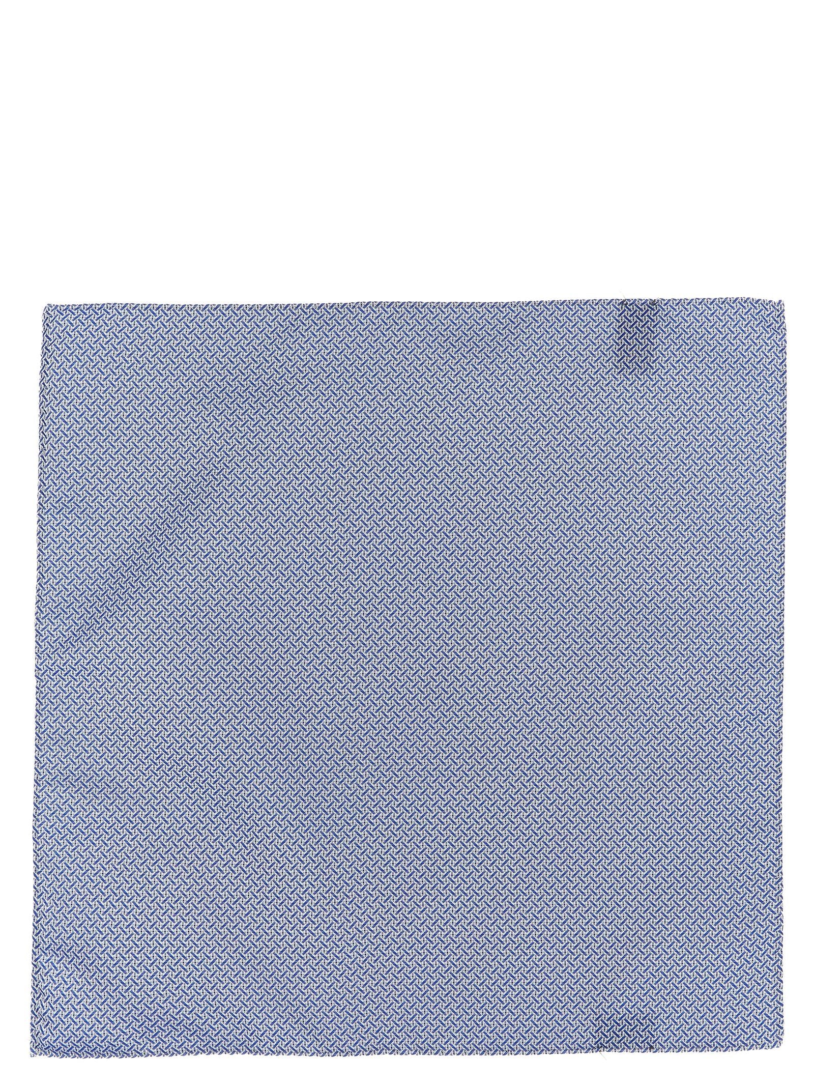 Pal Zileri Blue Polyester Pocket Square