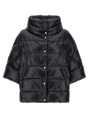 Herno Black Polyamide Coat