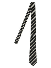 Saint Laurent Black Silk Tie