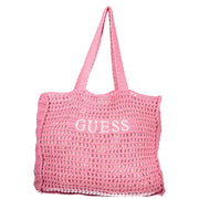 Guess Jeans Pink Cotton Women's Shoulder Bag
