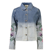 Desigual Blue Cotton Denim Jacket