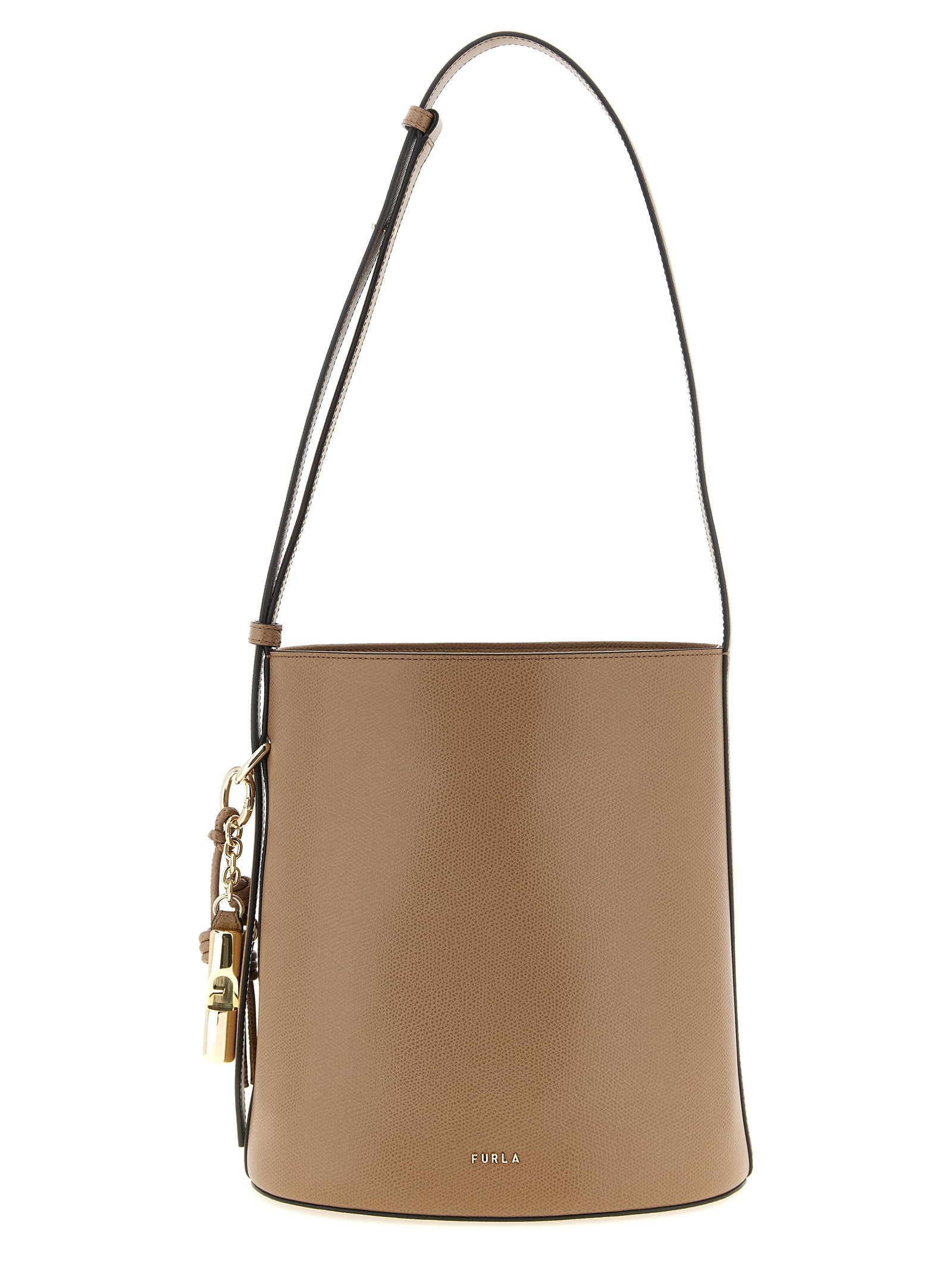 Furla Beige Calfskin Shoulder Bag for Women