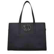 Karl Lagerfeld Black Leather Shoulder Bag