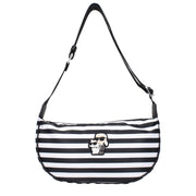 Karl Lagerfeld Black Fabric Crossbody Bag