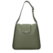 Karl Lagerfeld Green Leather Shoulder Bag