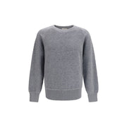Piacenza Cashmere Gray Wool Oves Aries Sweatshirt