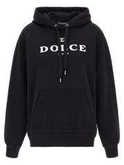 Dolce & Gabbana Black Cotton Hoodie