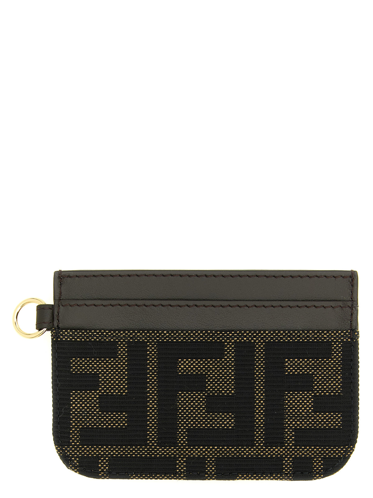 Fendi Brown Polyester Cardholder for Women