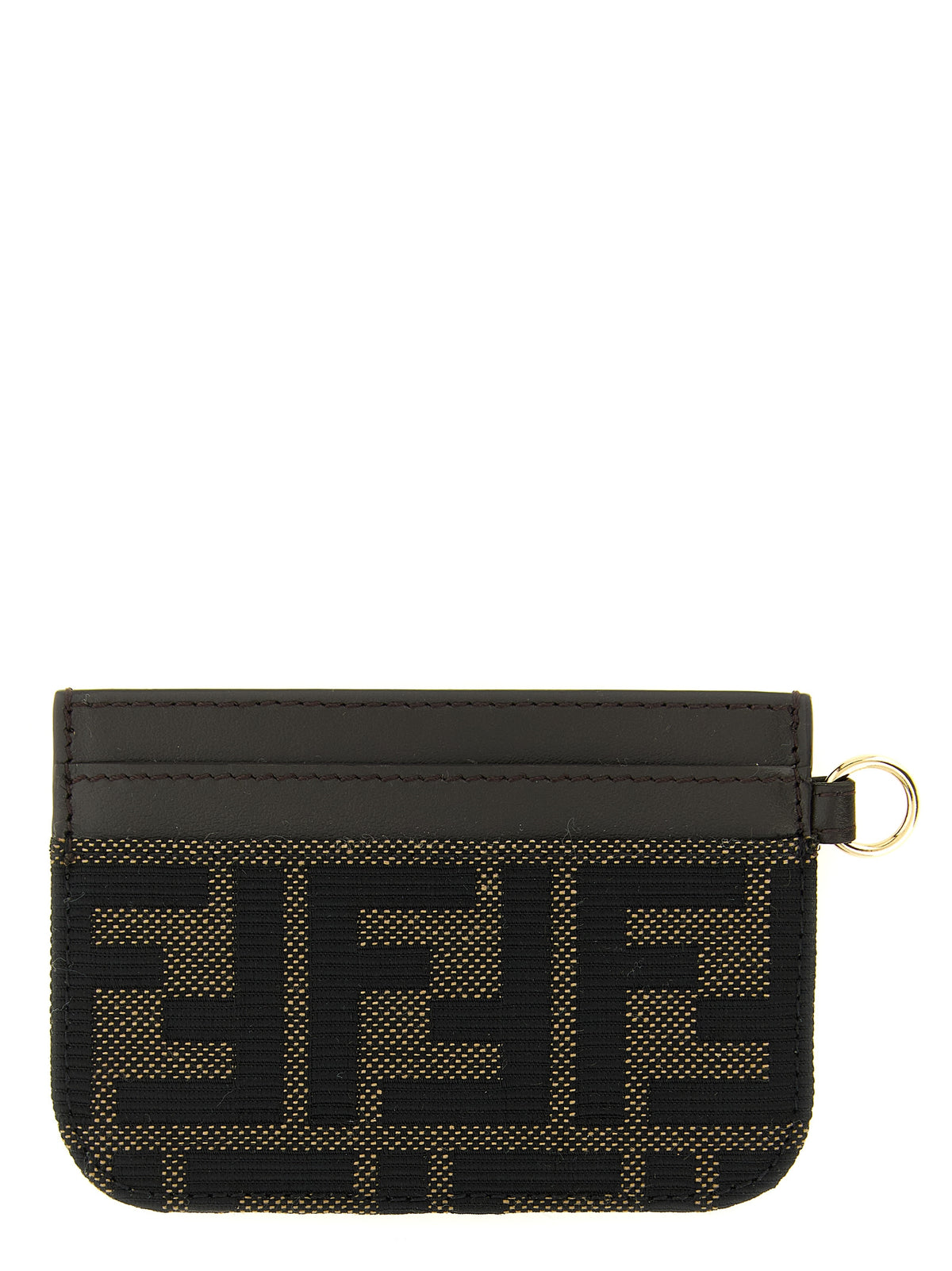 Fendi Brown Polyester Cardholder for Women