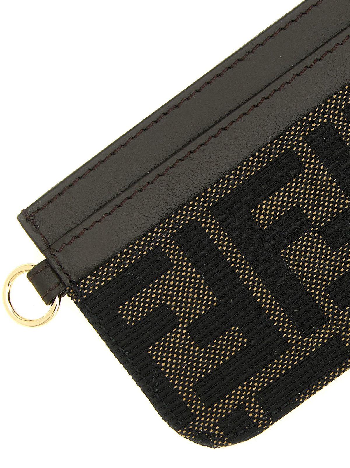 Fendi Brown Polyester Cardholder for Women