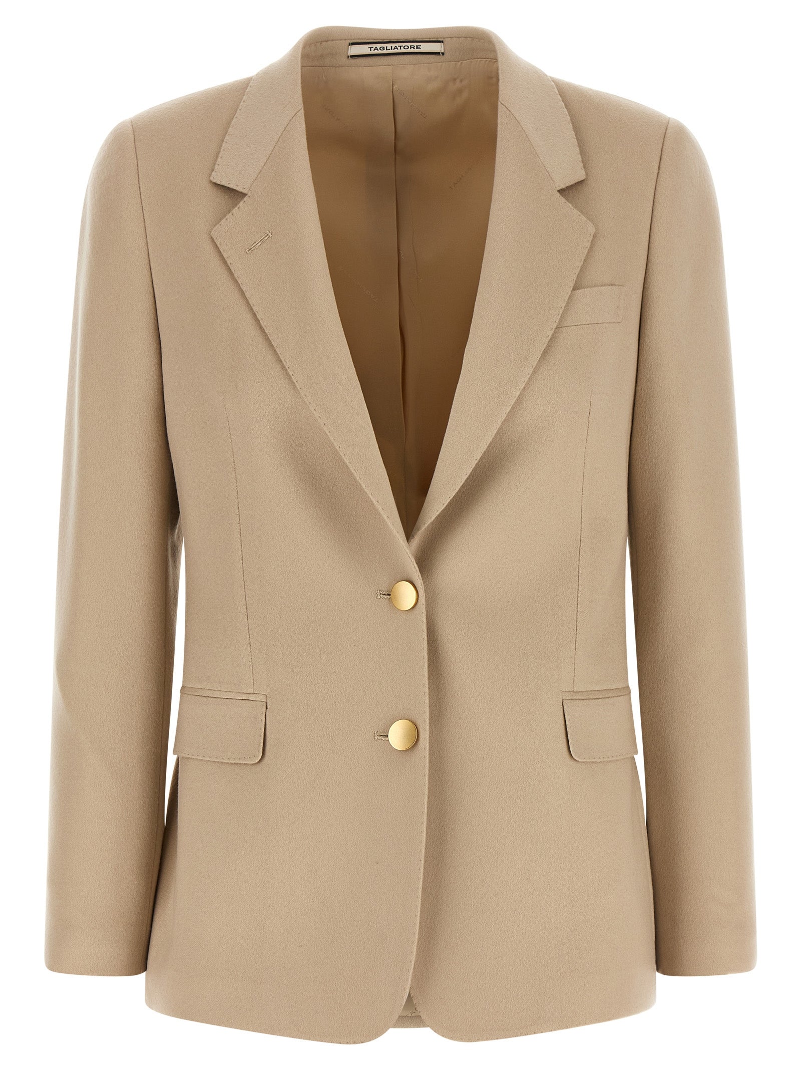 Tagliatore Beige Cashmere Blazer for Women