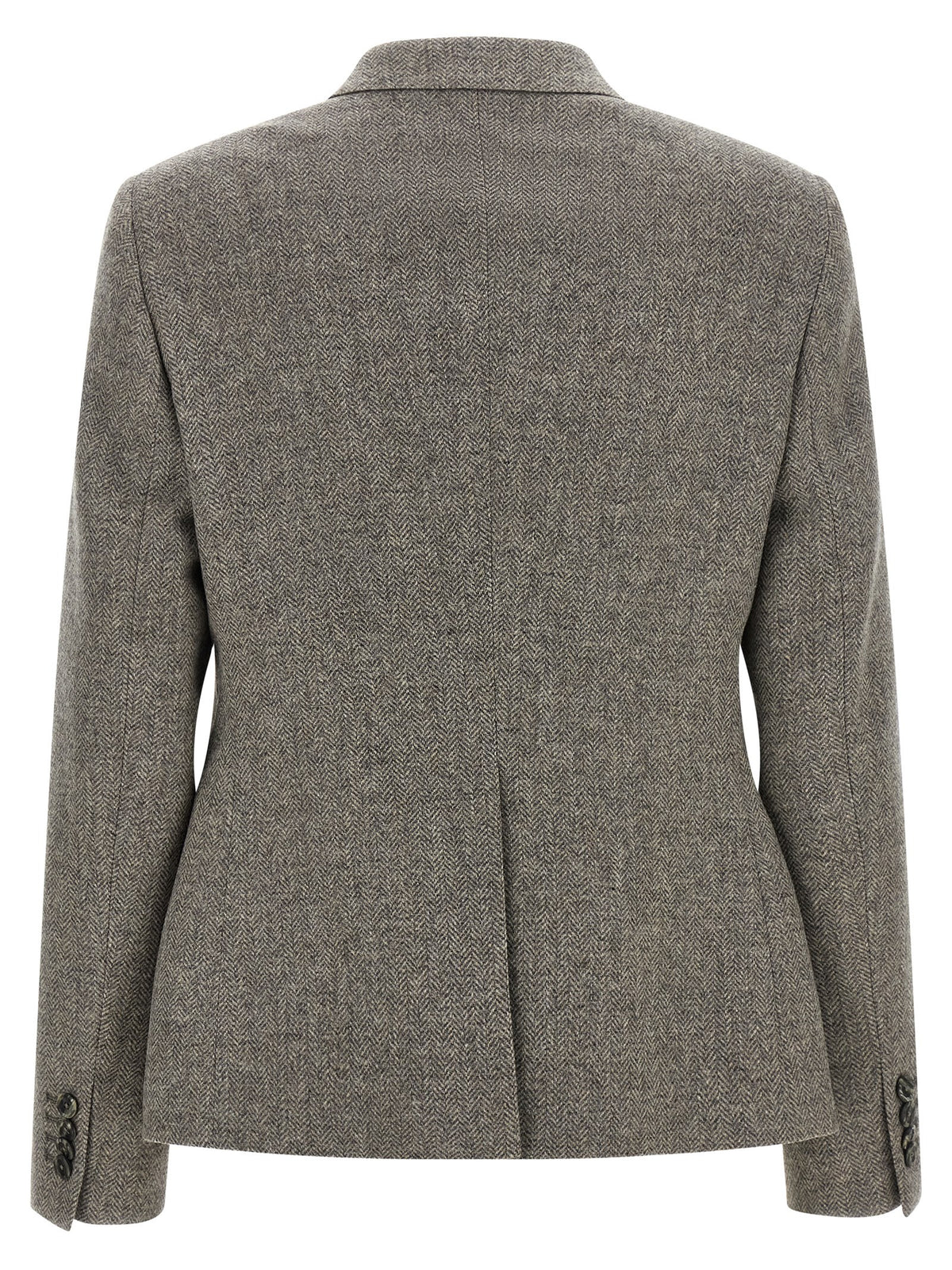 Tagliatore Gray Virgin Wool Blazer for Women