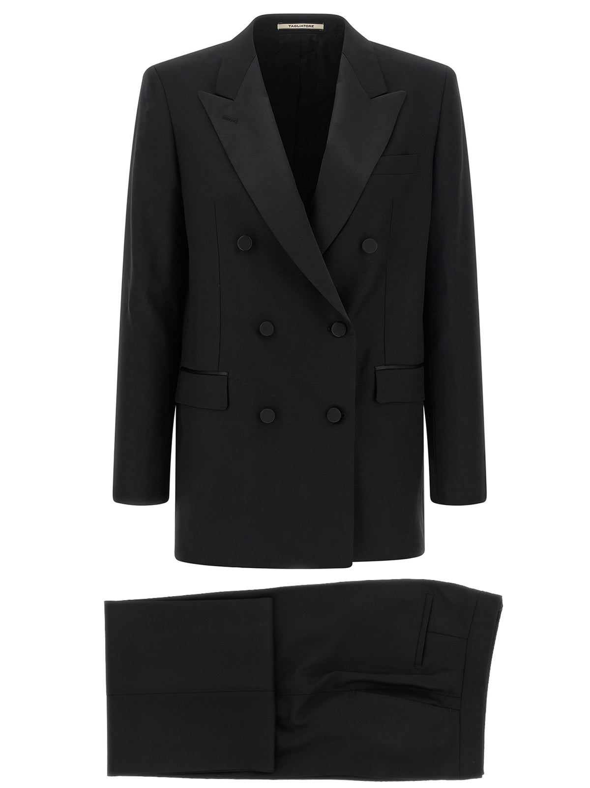 Tagliatore Black Virgin Wool Blazer for Women