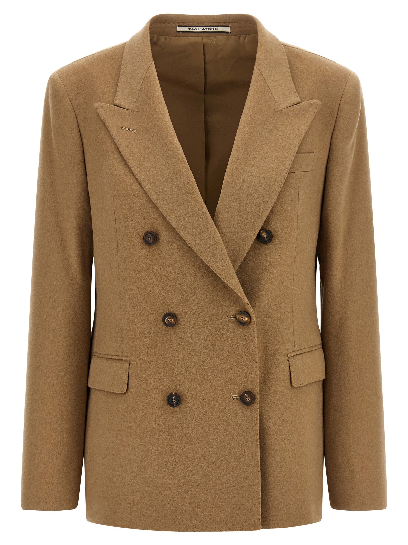 Tagliatore Beige Cashmere Blazer for Women