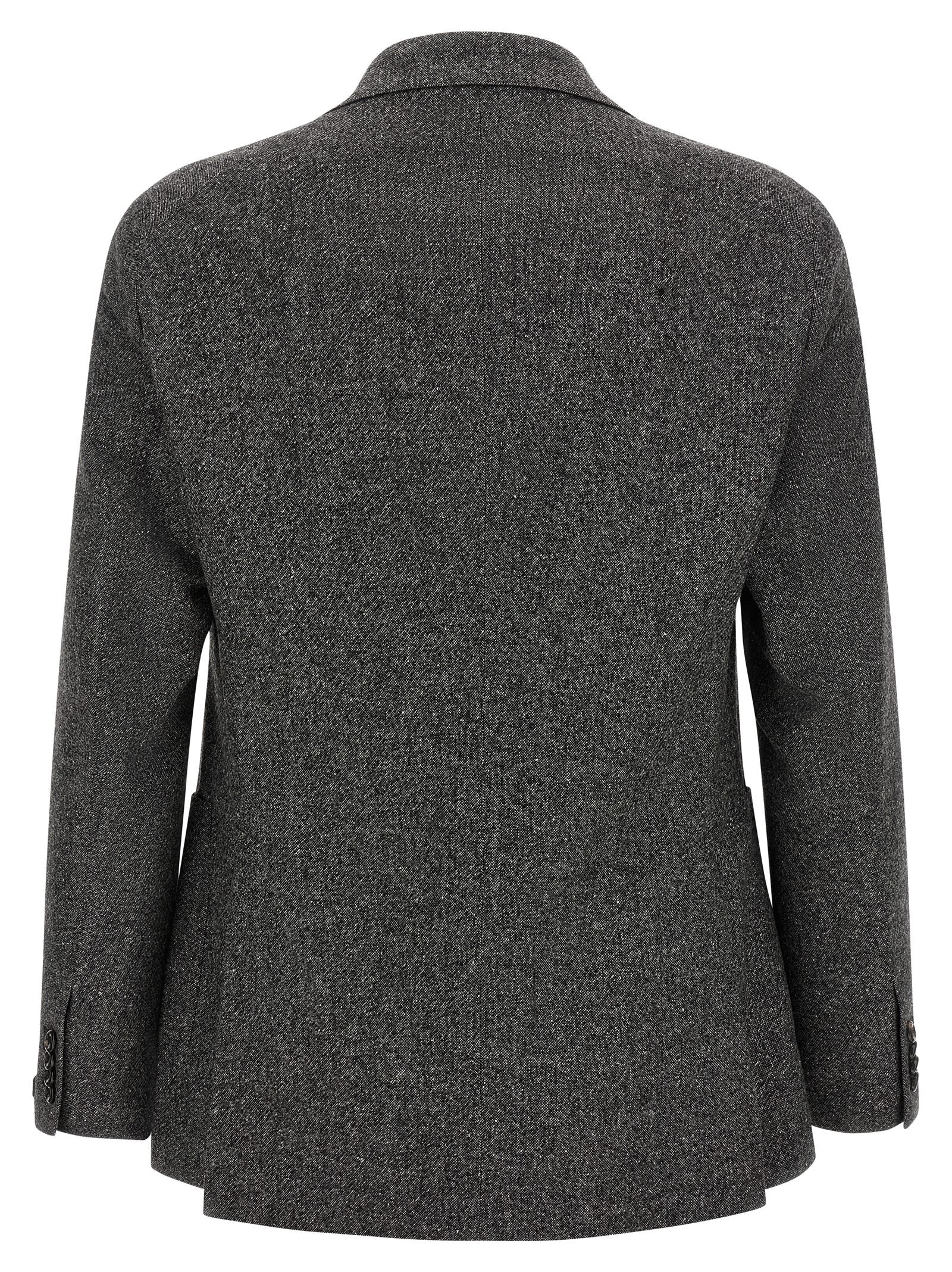 Tagliatore Gray Virgin Wool Blazer for Men