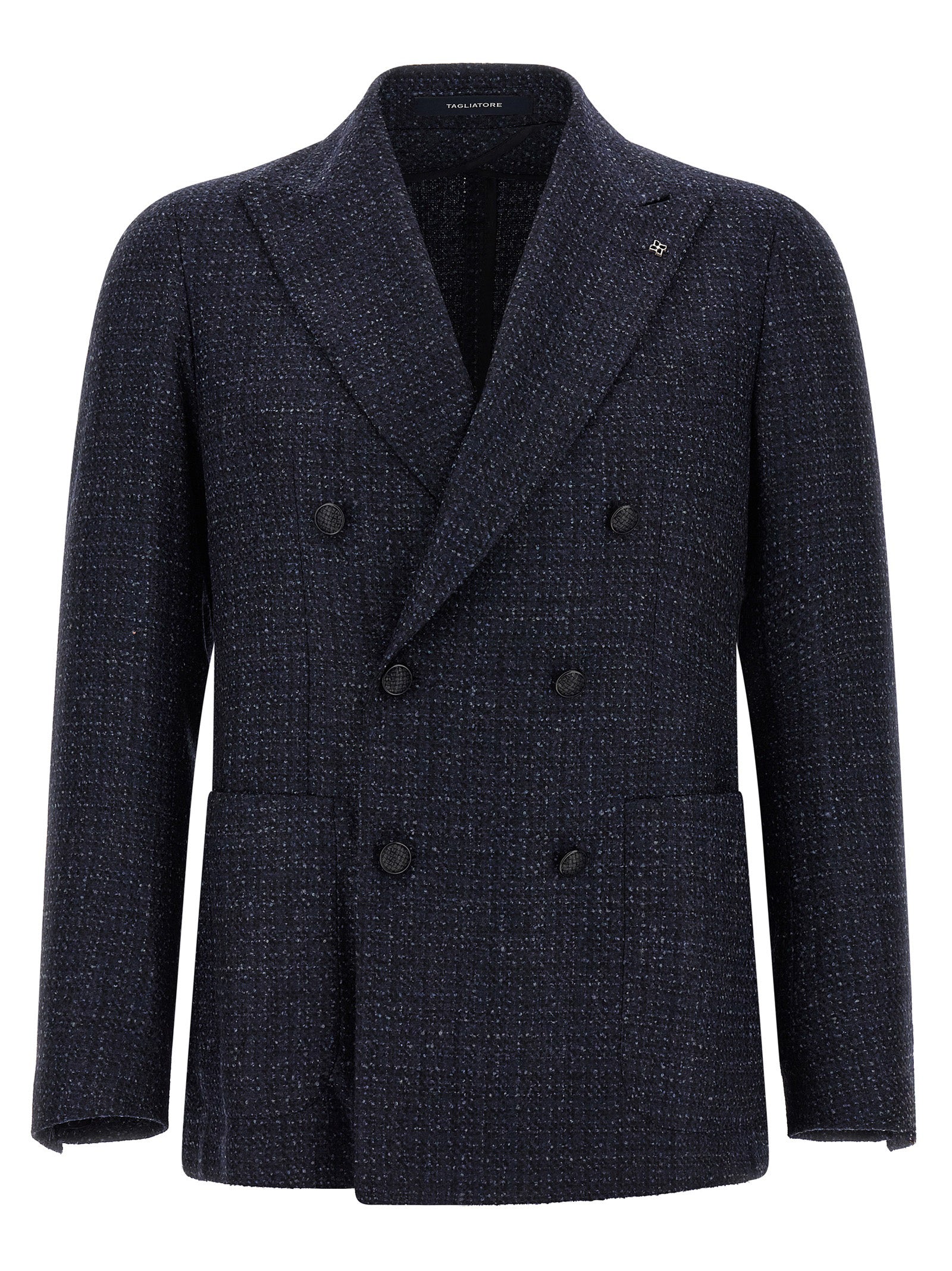 Tagliatore Blue Virgin Wool Blazer for Men