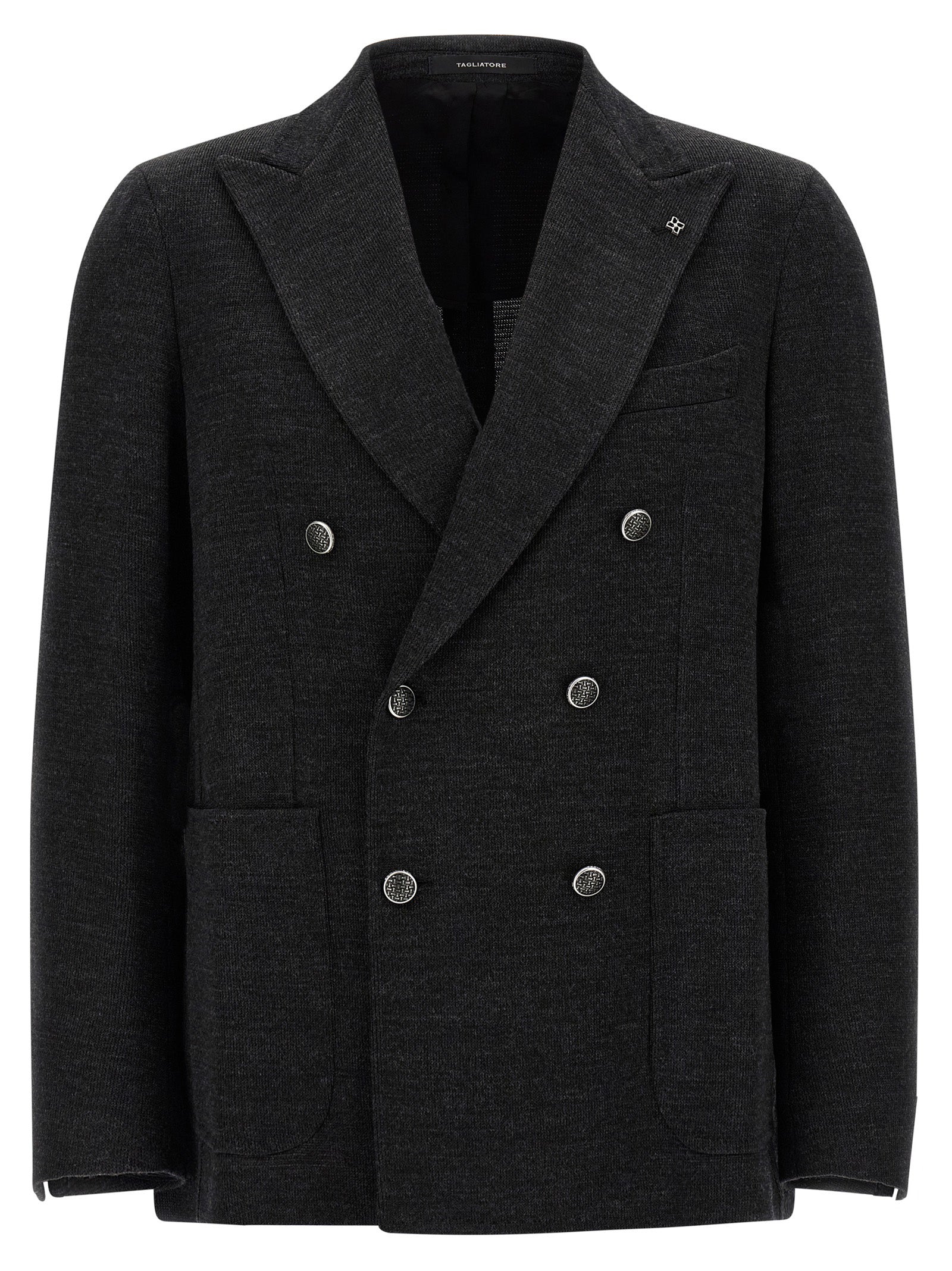 Tagliatore Gray Polyester Blazer for Men