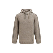 Giorgio Armani Beige Alpaca Vicugna Pacos Hoodie