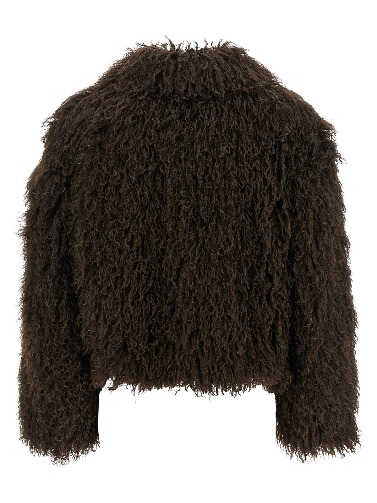 Tagliatore Brown Polyester Full-Length Jacket