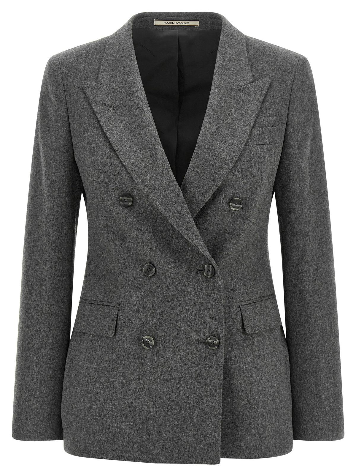 Tagliatore Gray Cashmere Blazer for Women