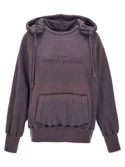 Maison Margiela Purple Cotton Hoodie
