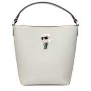 Karl Lagerfeld Gray Leather Handbag
