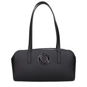 Karl Lagerfeld Black Leather Shoulder Bag