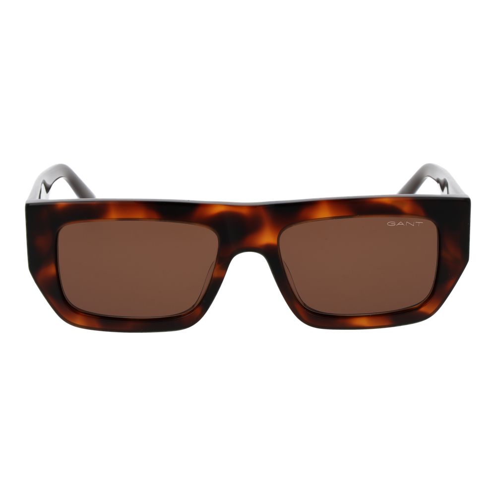 Gant Unisex Rectangle Sunglasses – Brown Plastic