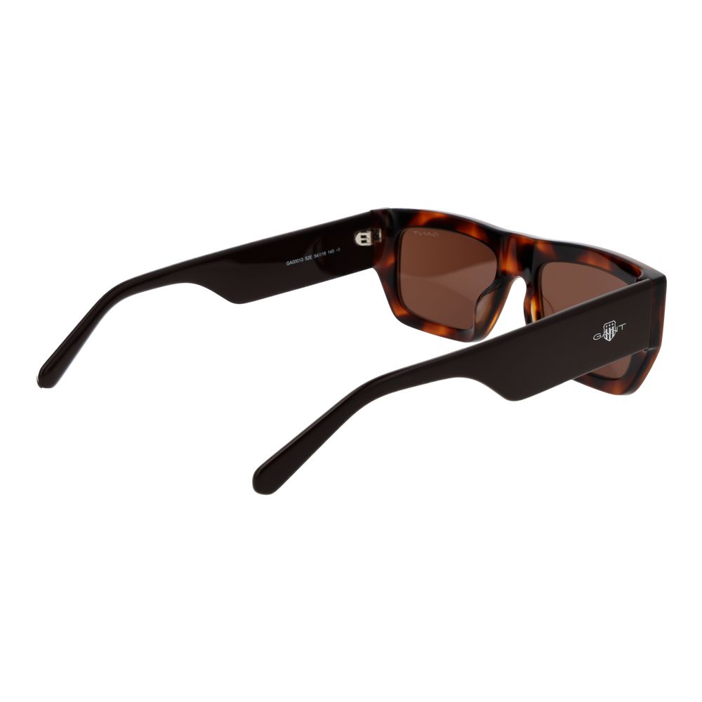 Gant Unisex Rectangle Sunglasses – Brown Plastic