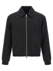 Ami Paris Black Cotton Bomber