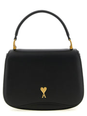 Ami Paris Black Cowhide Handbag