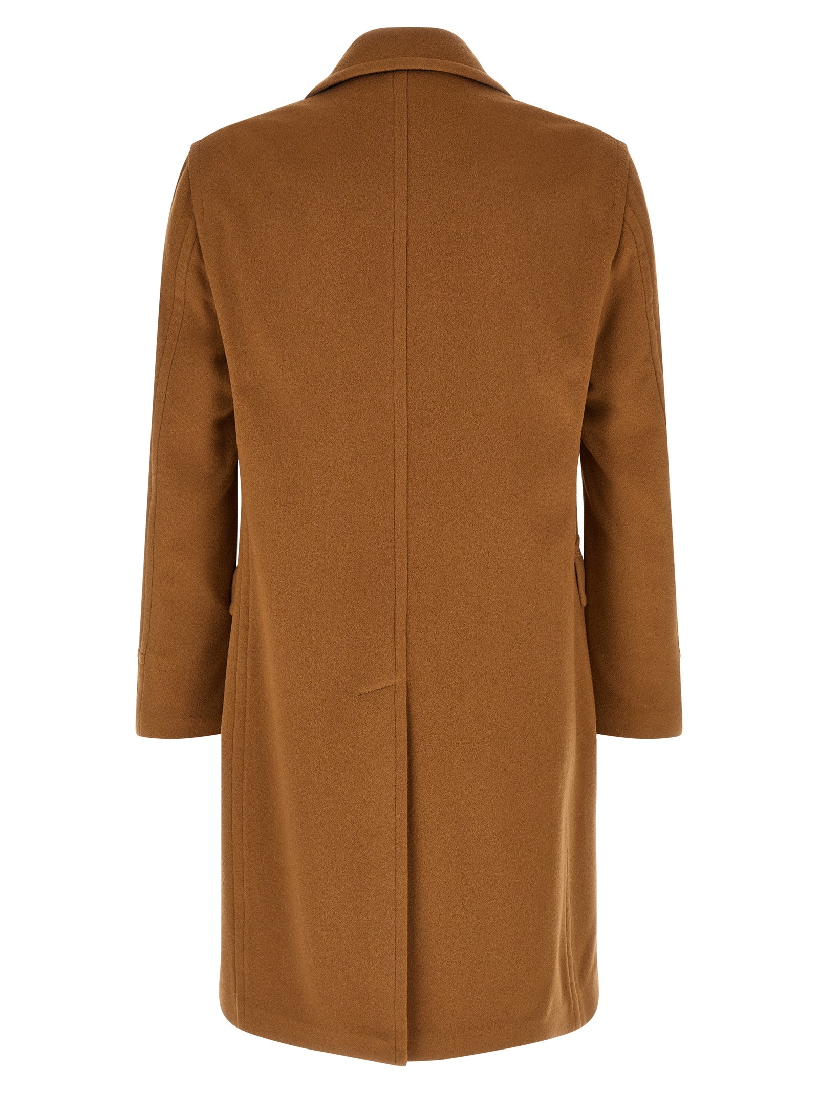 Tagliatore Brown Cashmere Coat for Men