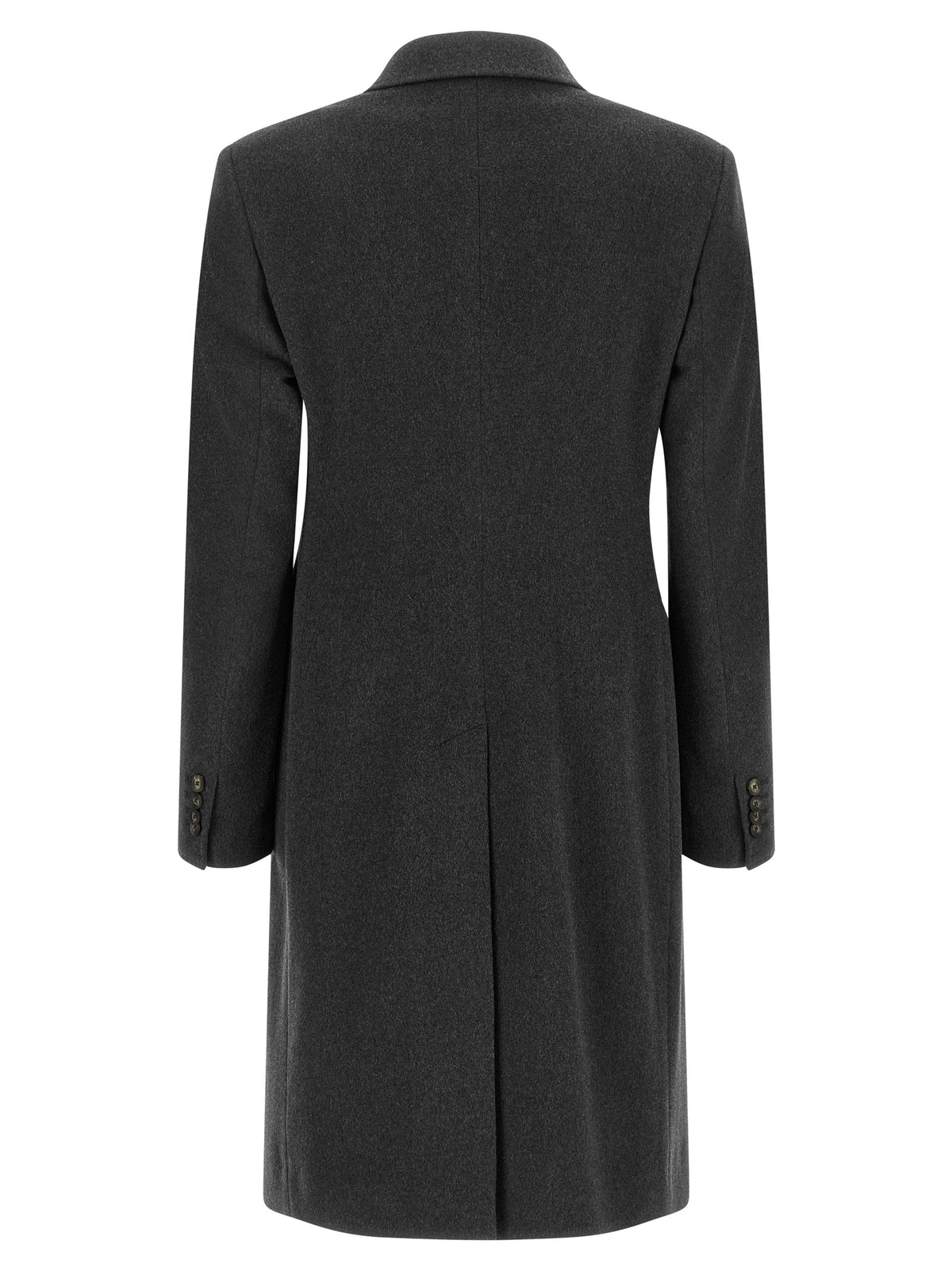 Tagliatore Gray Virgin Wool Coat for Women