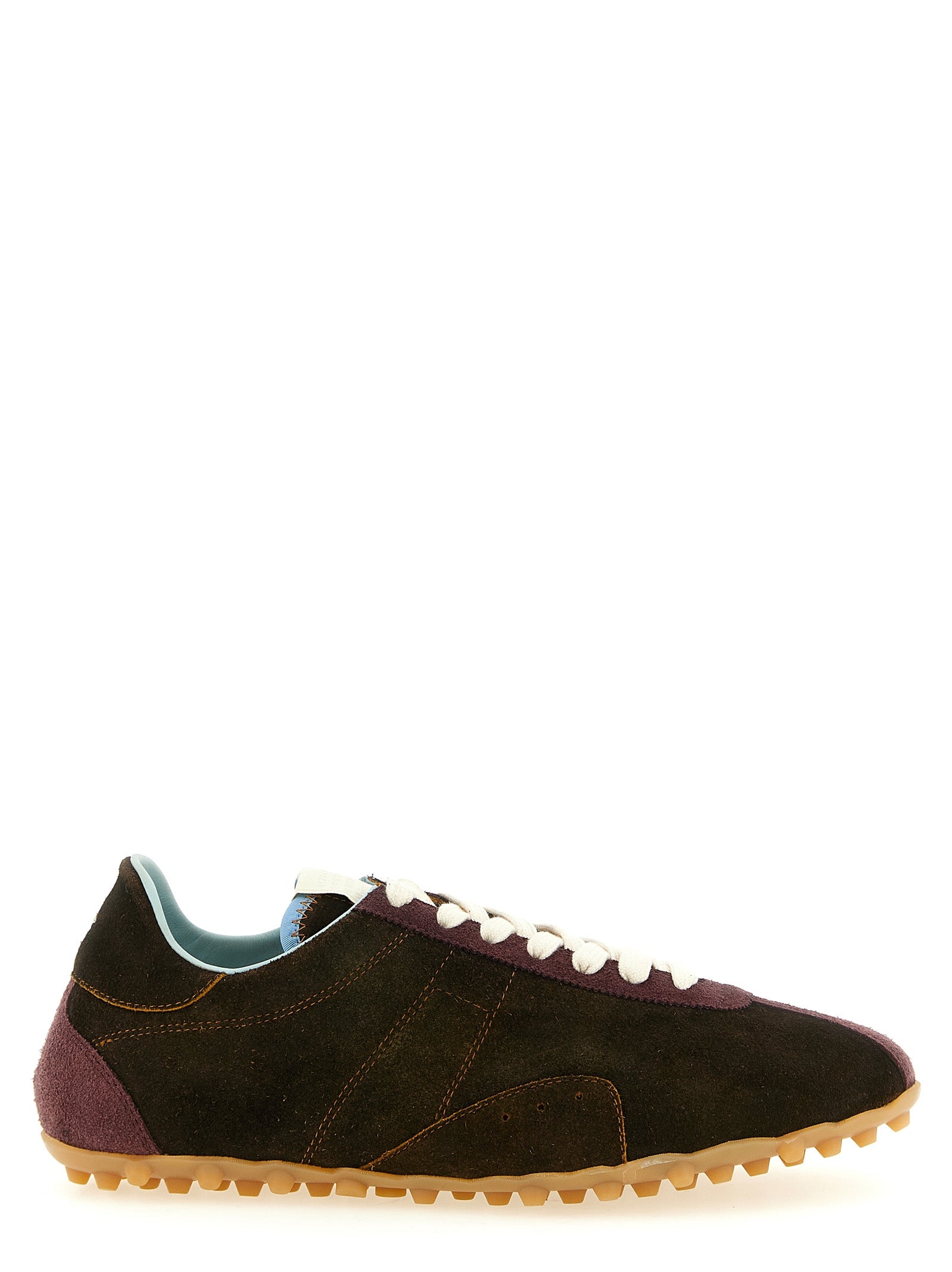 Maison Margiela Brown Calfskin Athletic Sneakers for Men