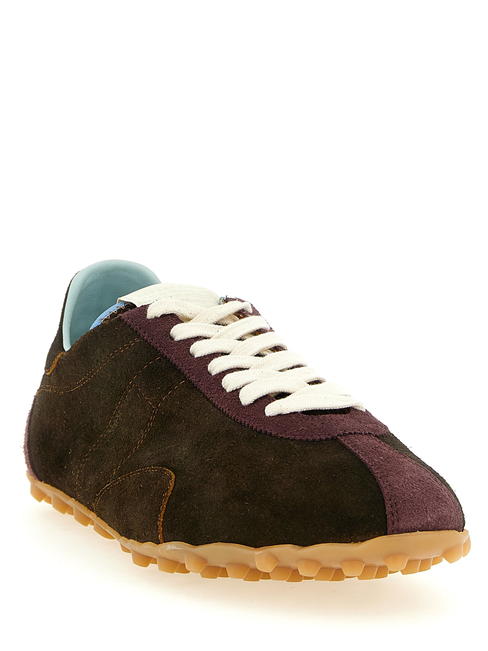 Maison Margiela Brown Calfskin Athletic Sneakers for Men