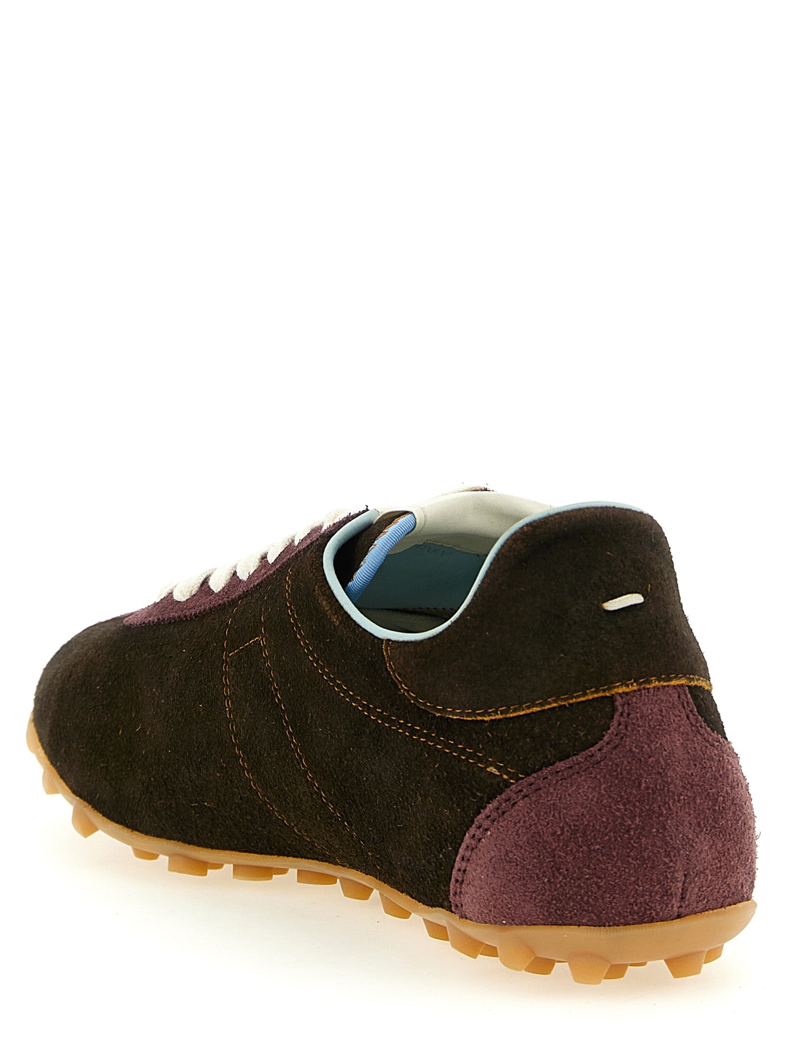 Maison Margiela Brown Calfskin Athletic Sneakers for Men
